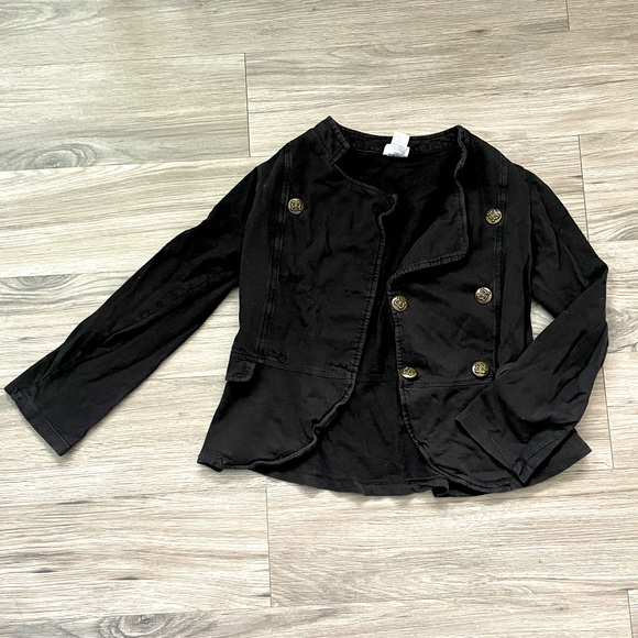 Black Button Up Blazer - Picture 2 of 6